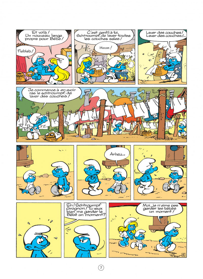 Les Schtroumpfs tome 12 Le Bébé Schtroumpf BD FAN COMICS votre