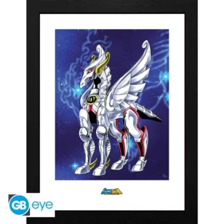 tirage encadre saint seiya armure pegase 30x40 cm